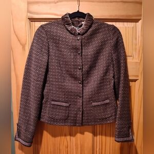 Elie Tahiri Wool Velvet Tweed Vintage Blazer